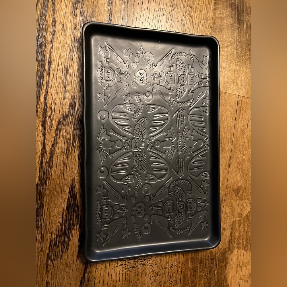 Black Halloween tray